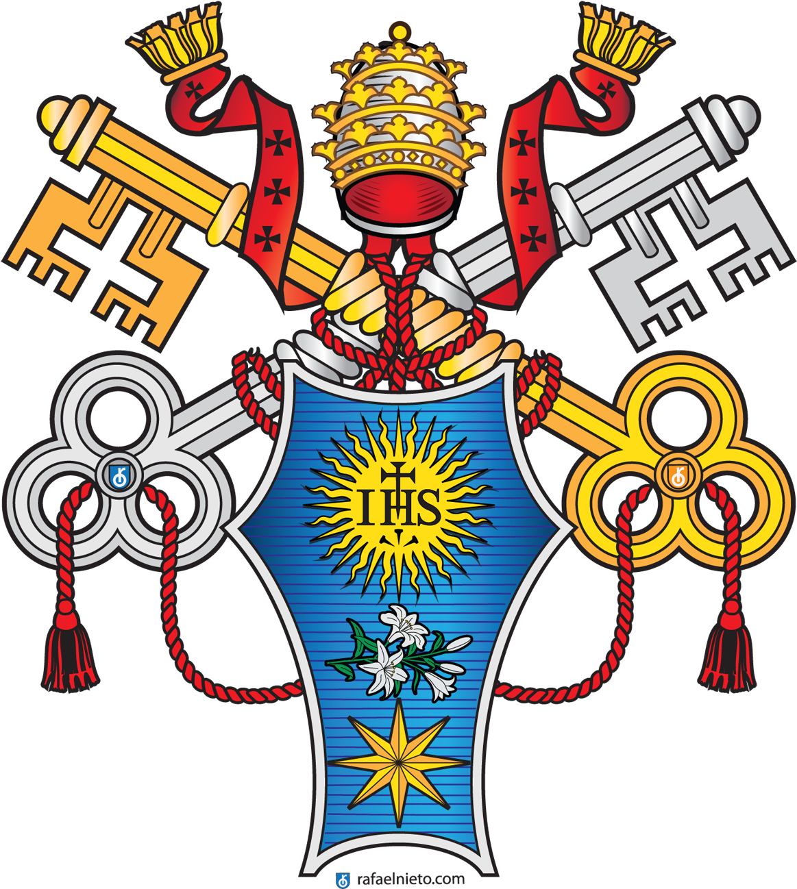 Pope Francis 15 - Coat Of Arms Popes (1200x1311), Png Download