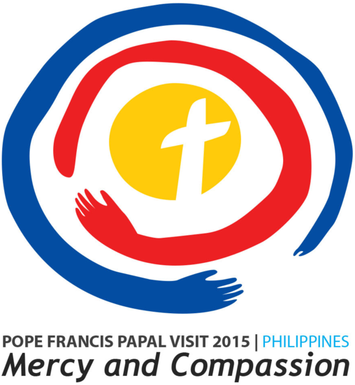Papal Visit Philippines Pope Francis Logo - Mercy And Compassion Symbol (640x583), Png Download