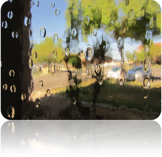 Rain Water Glass - Rain (538x523), Png Download