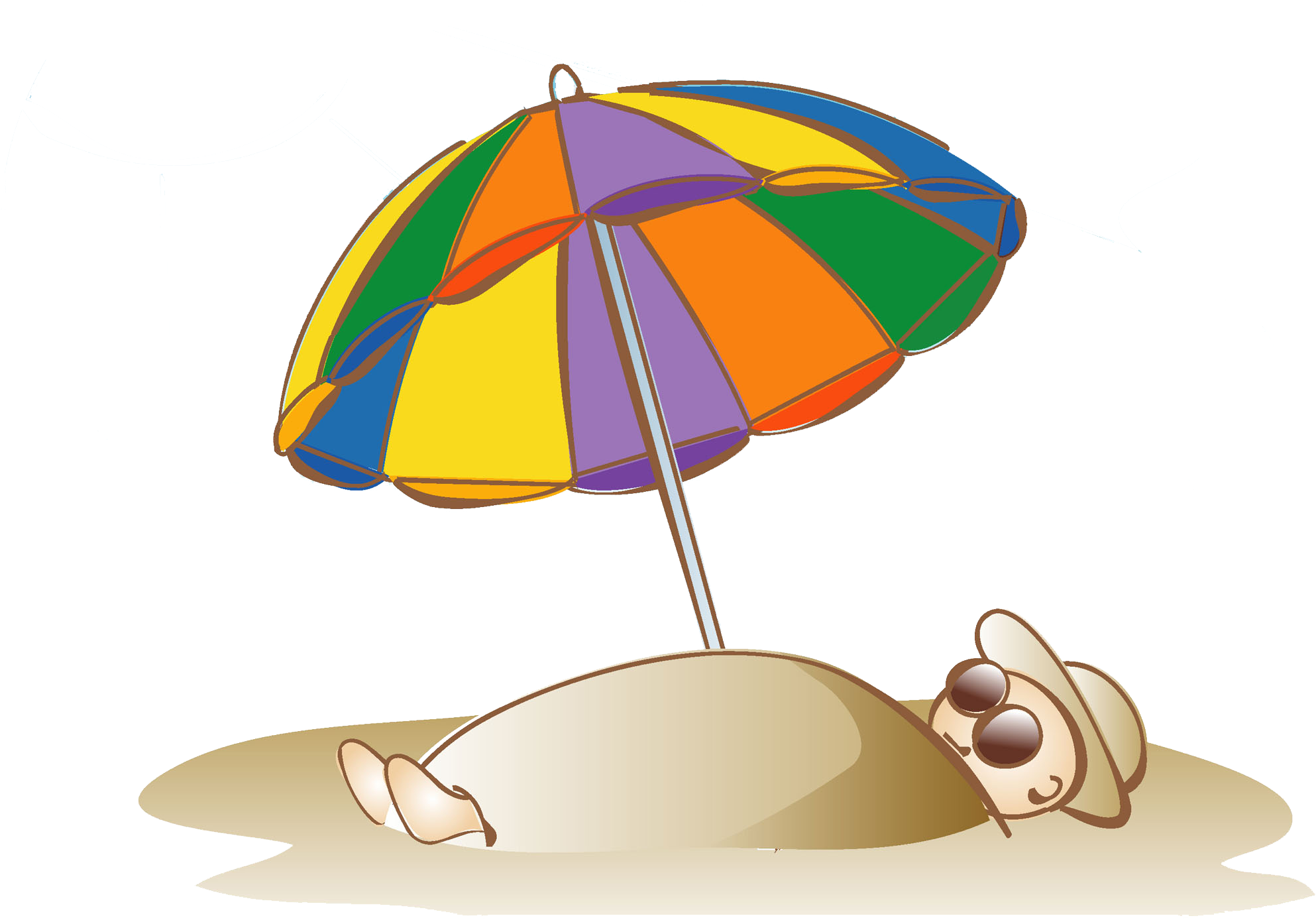Sand Clipart Beach Parasol - Sandy Beaches Clip Art (2143x1631), Png Download