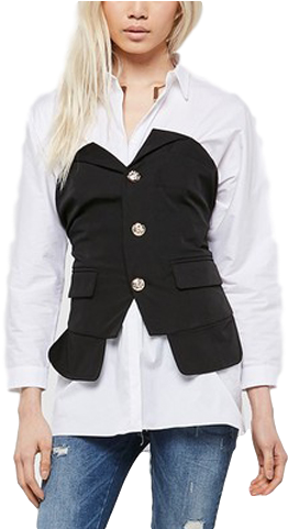 The Gigi Corset Top - Top (360x480), Png Download
