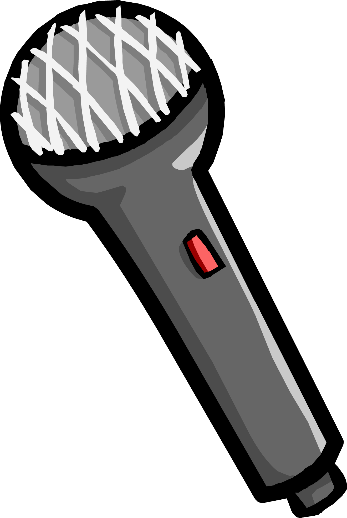 Microphone Icon - Club Penguin Microphone (1320x1973), Png Download