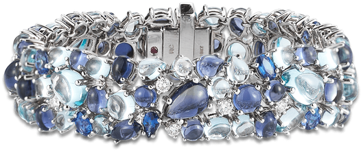 Roberto Coin Bracelet With Topaz, Iolite, Sapphires - Ring (800x800), Png Download
