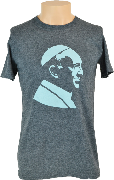 Pope Francis T-shirt, Heather Grey - Mission Tee (800x800), Png Download