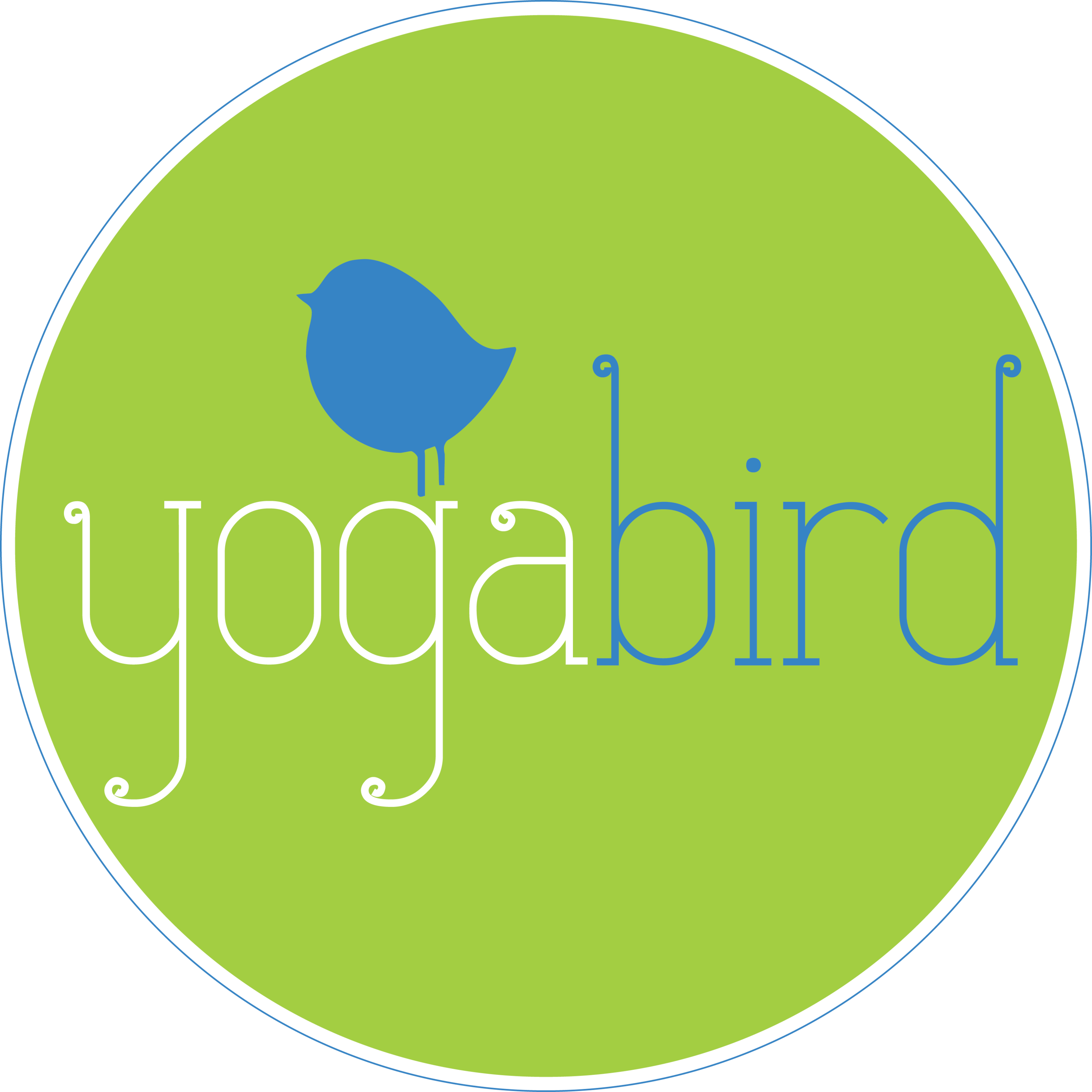 Yoga Bird - Circle (3000x3000), Png Download