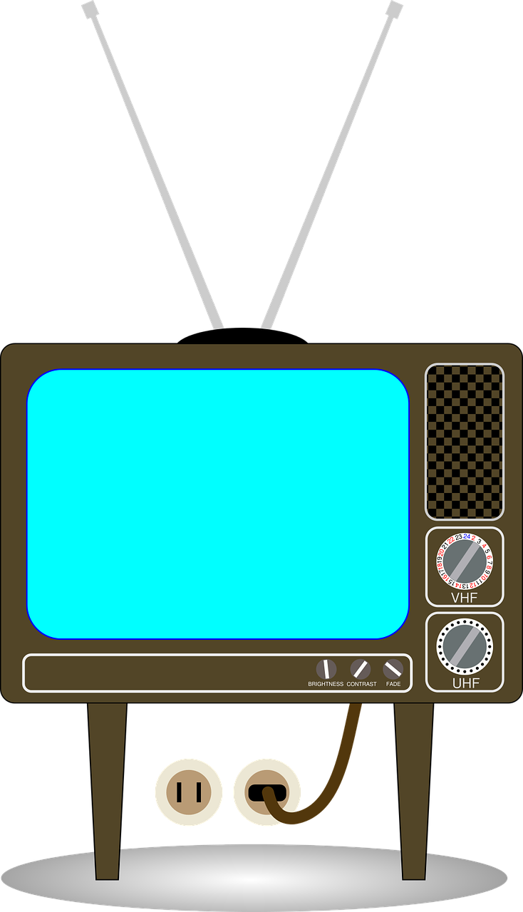 Old Tv Vintage - Old Tv Clip Art (734x1280), Png Download
