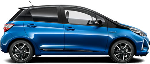 Yaris - Toyota Yaris Hybrid 2018 (555x280), Png Download