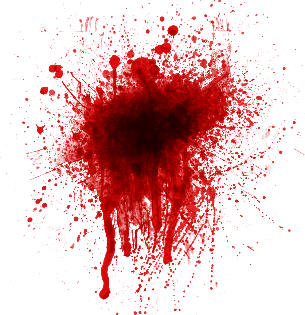 Blood Splat Clipart - Blood Splatter (1024x1024), Png Download