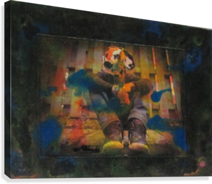 The Listener Impression Sur Toile - Painting (429x372), Png Download