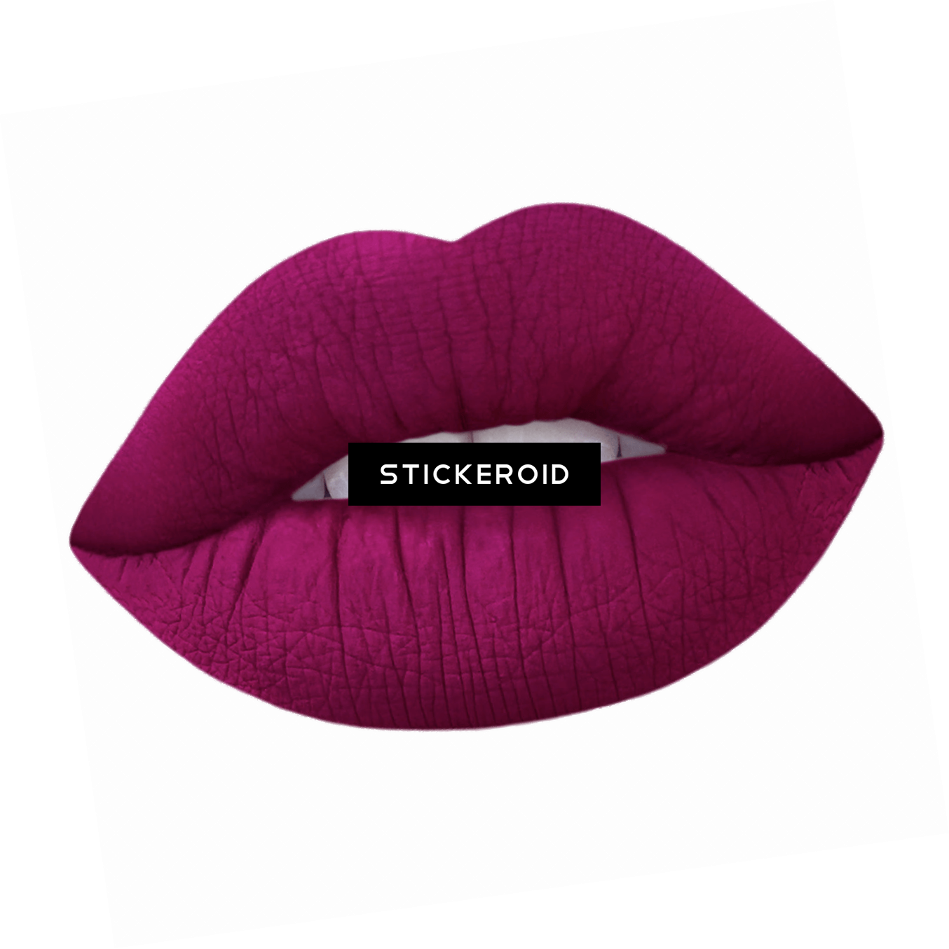 Berry Red Lipstick On Lips - Symmetry (1354x1355), Png Download