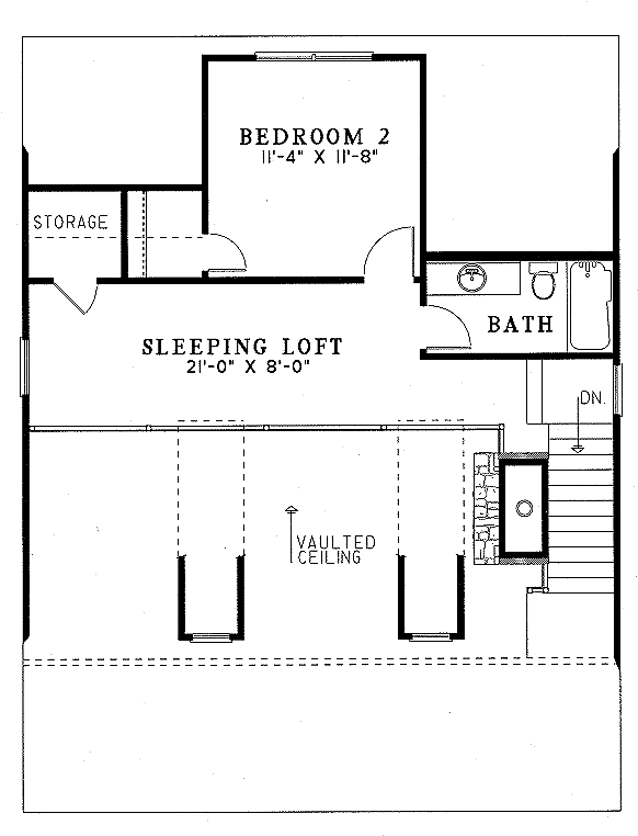 Style House Plan Beds - House Plan (600x778), Png Download