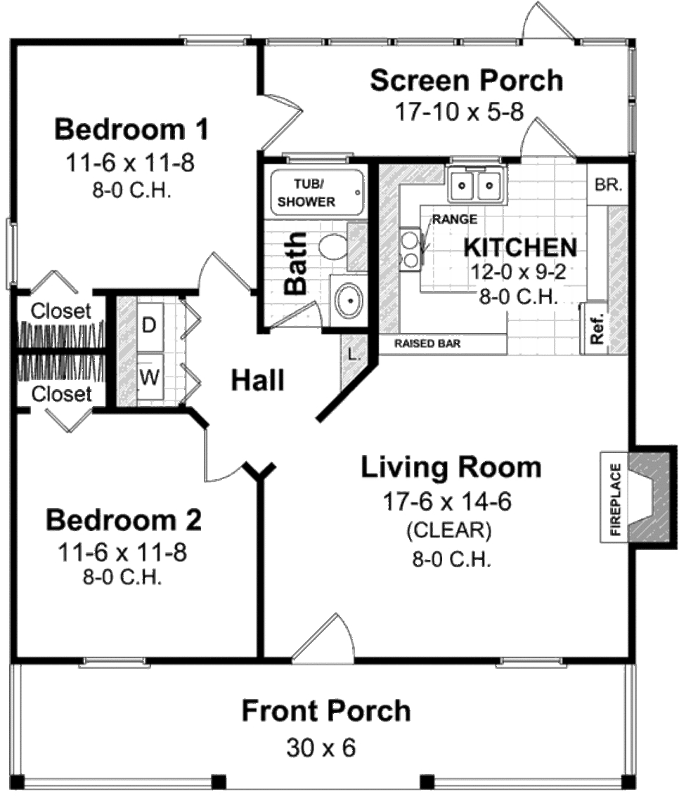 Cottage Style House Plan - 800 Sq Ft Two Story House Plans (1024x1176), Png Download