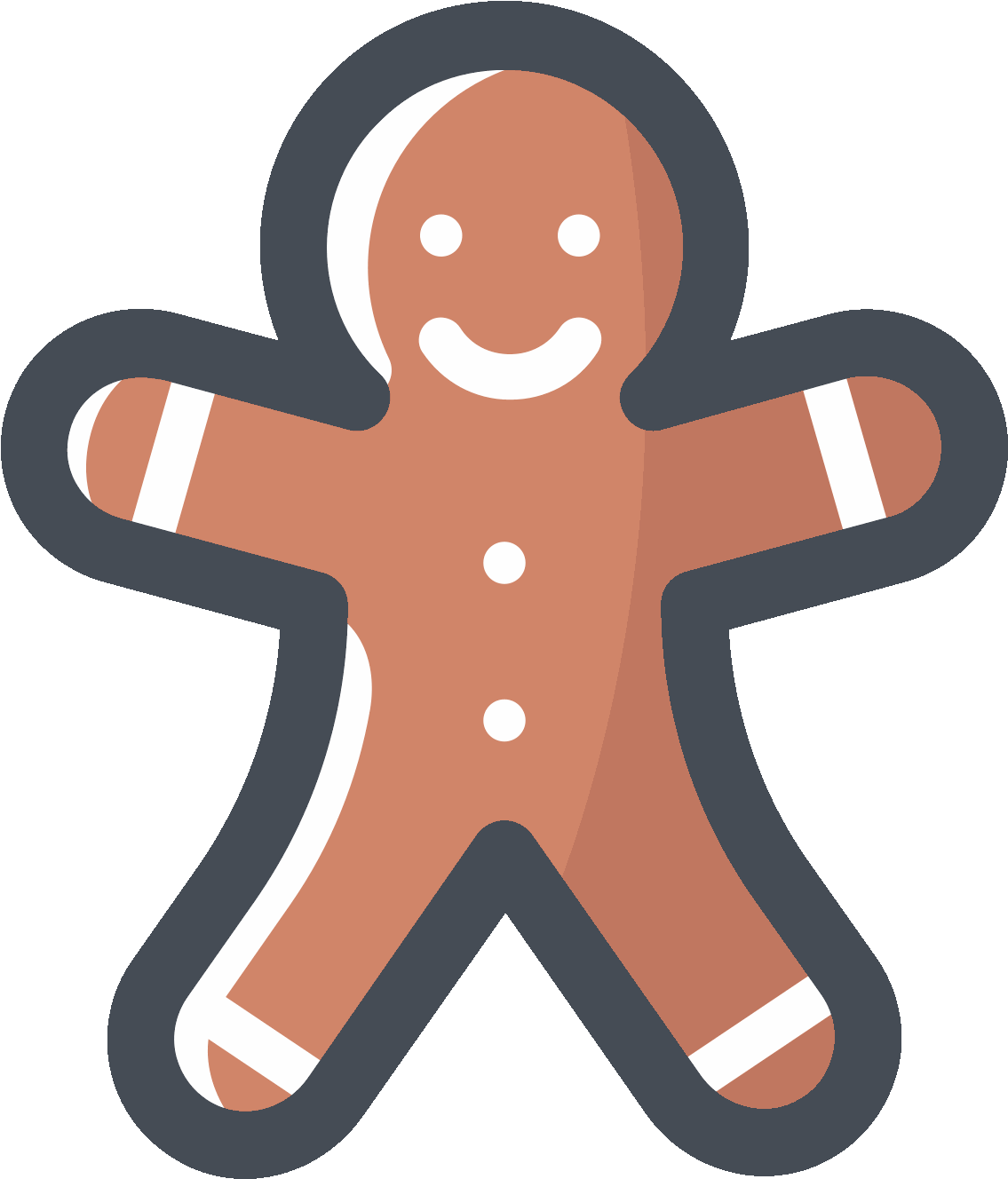 Download Transparent Gingerbread Man Icon - Gingerbread Man - PNGkit