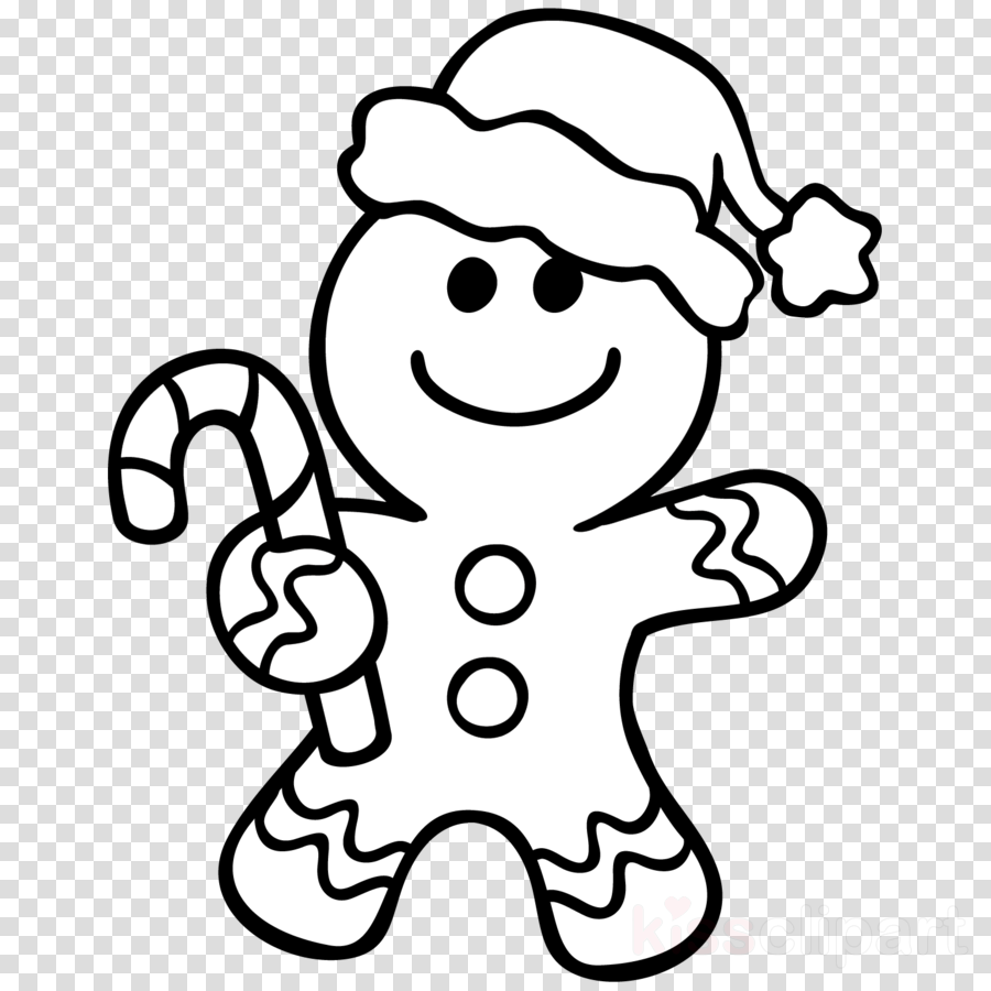 Download Gingerbread Man Coloring Page Clipart The - Christmas Gingerbread Man Coloring Pages (900x900), Png Download