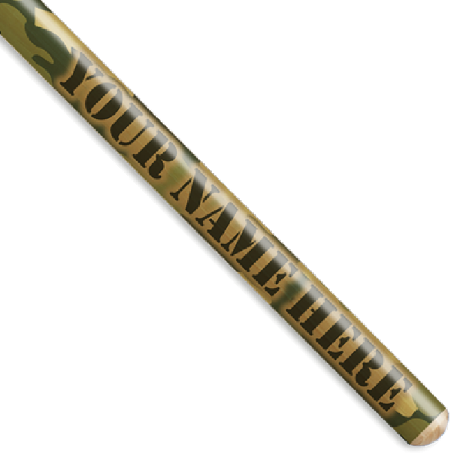 Camouflage Personalized Drumsticks - Brass (650x650), Png Download