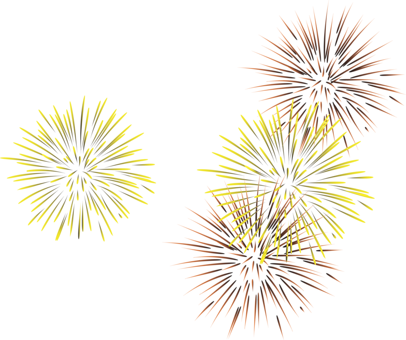 Diwali Firecracker Png Transparent Image - Firework Vector Png Yellow (800x670), Png Download