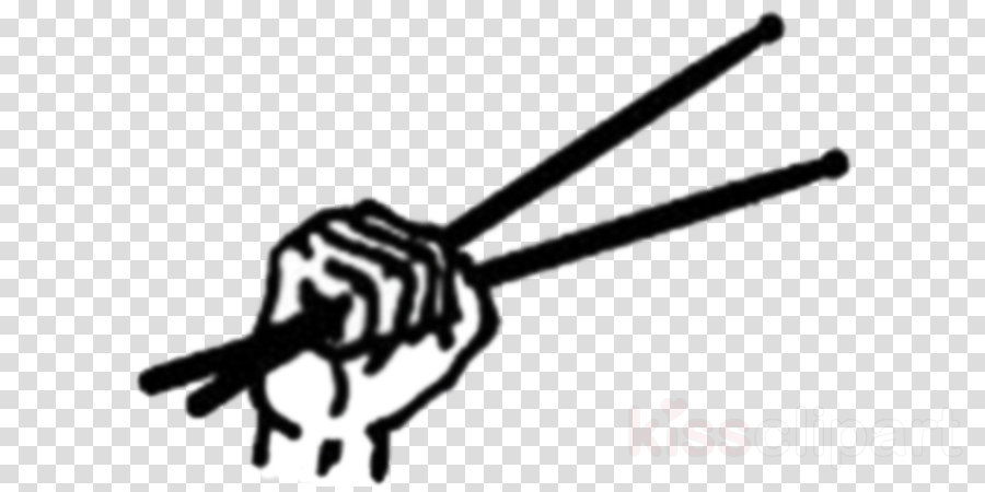 Drum Sticks Clipart Drum Sticks & Brushes - Drumsticks Clipart Black And White (900x450), Png Download