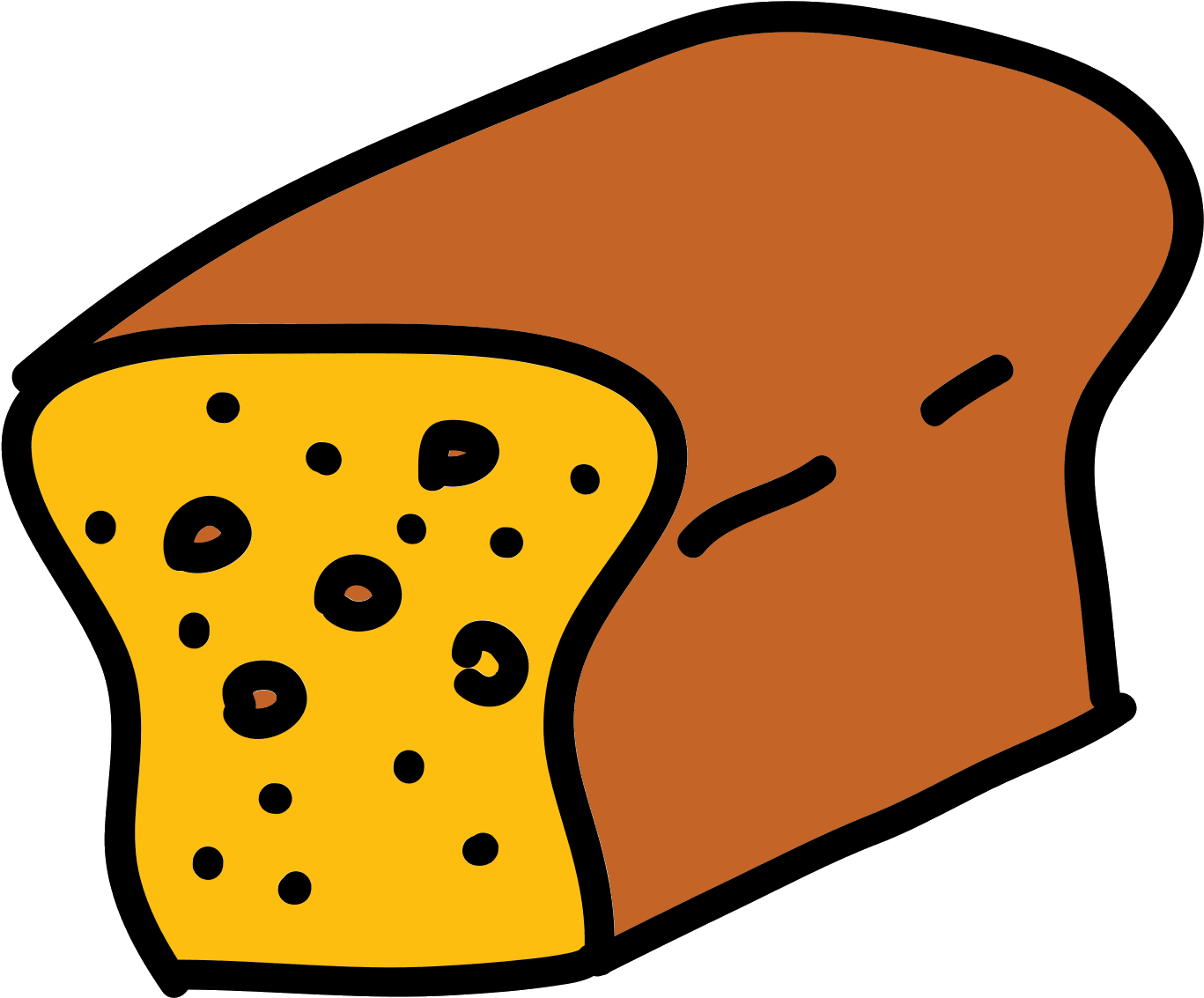 Bread Loaf Icon - Bread (1600x1600), Png Download