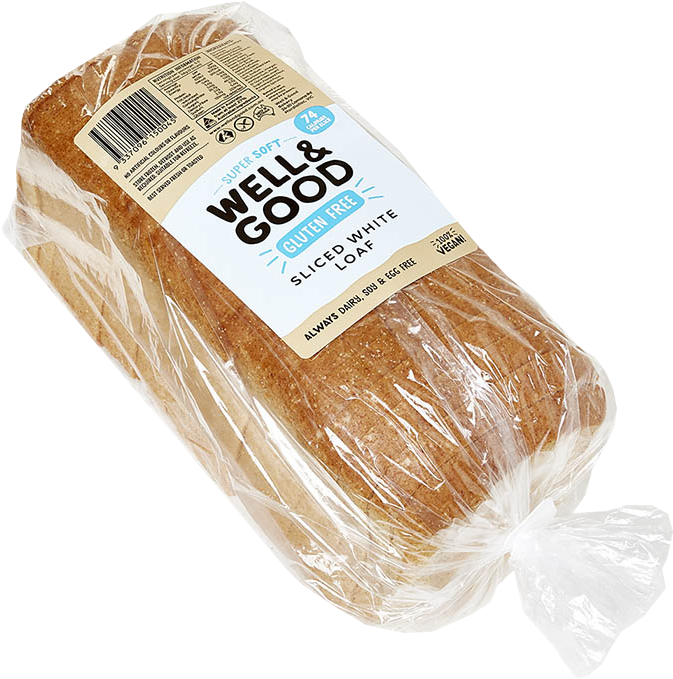 Large Sliced White Loaf - Well & Good Choc Banana Swirl Bread Mix 375g (700x700), Png Download