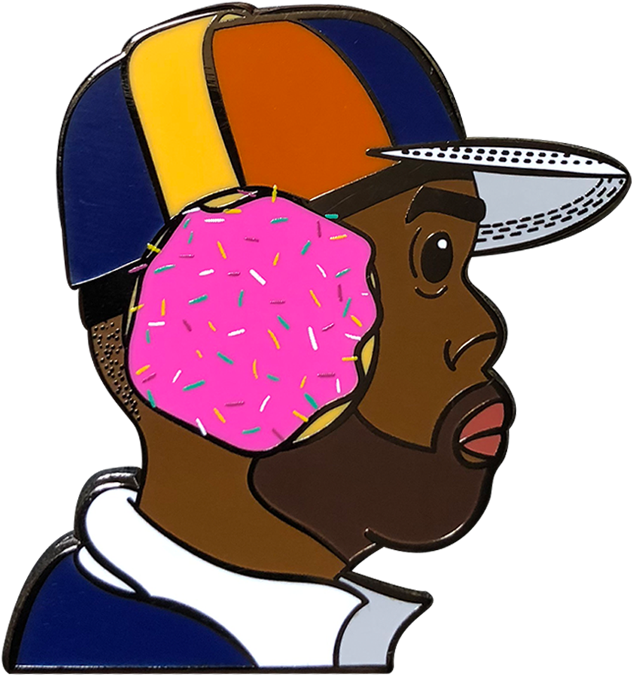 Pea-be Dilla Donuts Pin - Donuts (2700x1800), Png Download