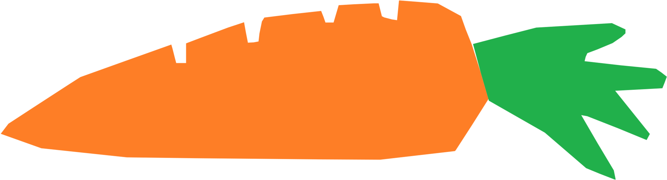 Svg Free Carrot Clipart Pea - Icon (1126x340), Png Download