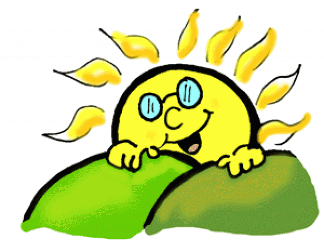 Sun Clipart Clipart Green - Sun Rise Gif Clipart (640x480), Png Download