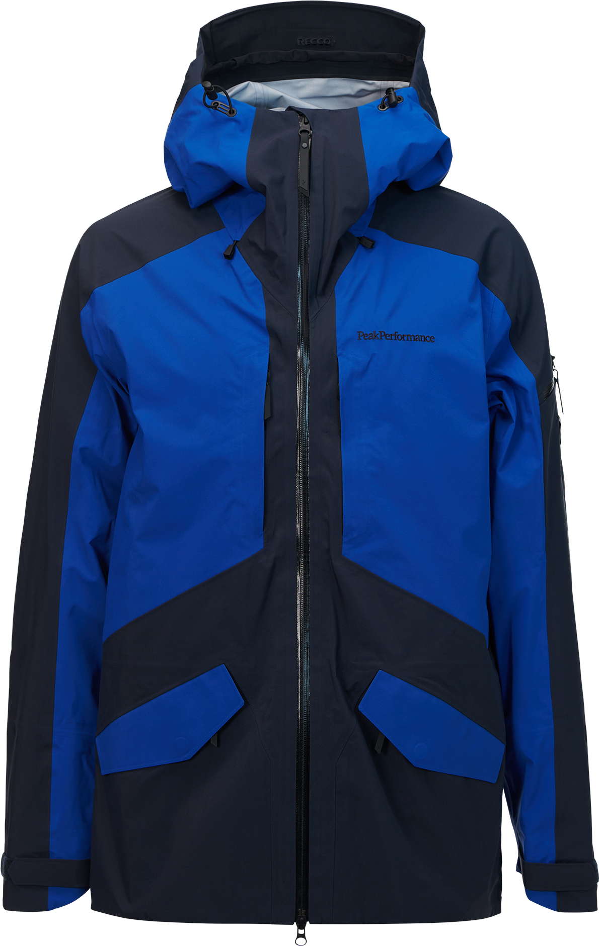 Men's Goretex Teton Shell Jacket Salute Blue - Peak Performance (1500x2000), Png Download