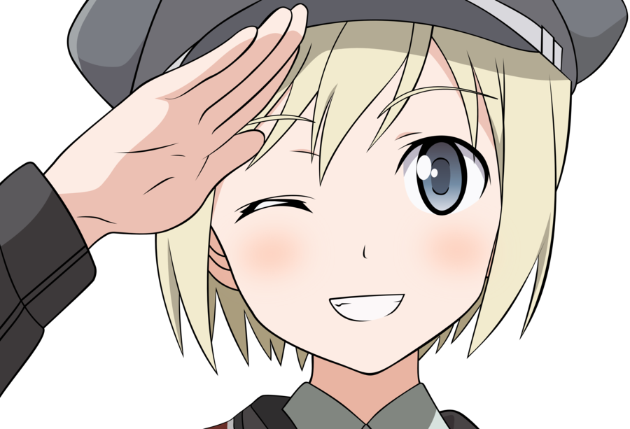 38919650 - >> - Strike Witches Erica (900x613), Png Download