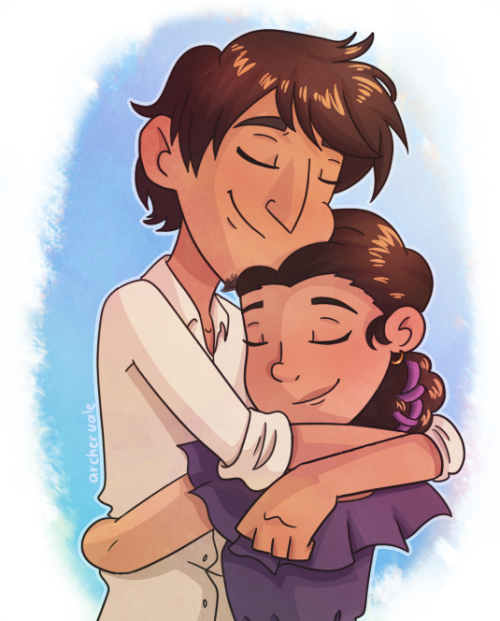 Hugs - Cartoon (500x621), Png Download
