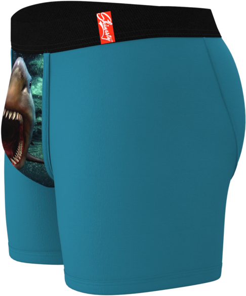 Jaws On Your Junk Ball Hammock Shark Boxers - The Giant Panda Ball Hammock Boxer Briefs | Size L (683x1024), Png Download