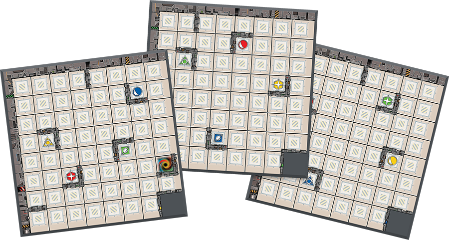 At Its Heart, Ricochet Robots Is A Game Of Speed - Rasende Roboter (900x481), Png Download