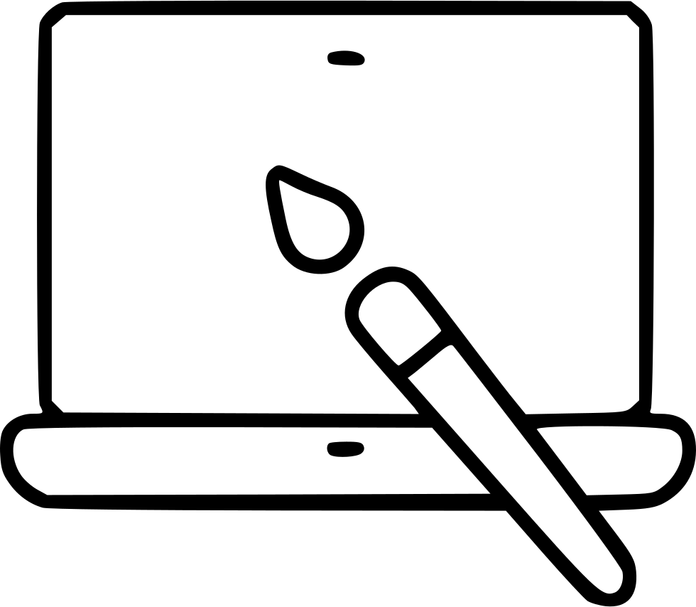 Png File Svg - Transparent Background Paintbrush Icon (980x854), Png Download