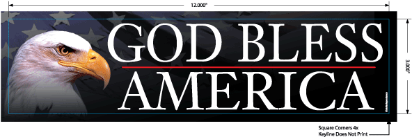 God Bless America - Eagle (600x600), Png Download