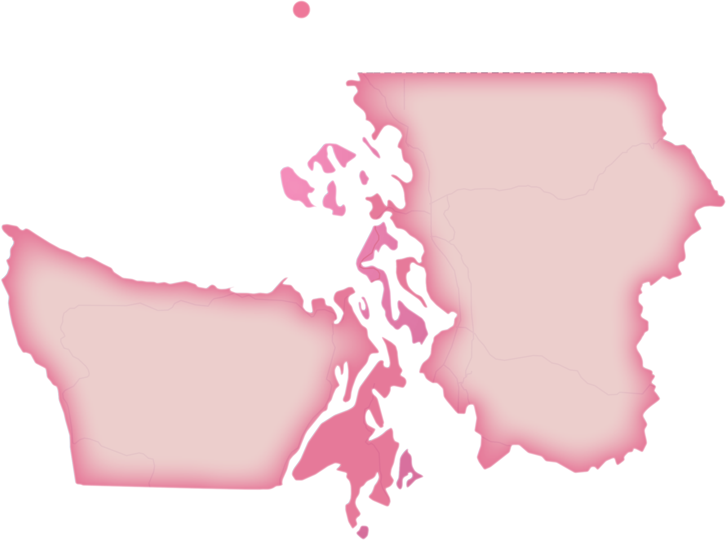Puget Sound Missional District - Washington State Puget Sound (2430x1825), Png Download
