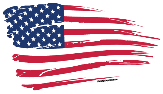 American Flag Graphic Decal 5 X - Live Free Or Die Usa (600x600), Png Download