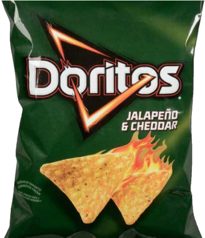 Doritos Clipart Cheddar Cheese - Doritos Jalapeno & Cheddar Tortilla Chips (640x480), Png Download