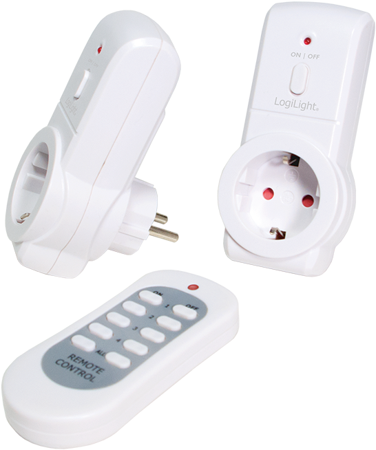 Product Image (png) - Logilight Funksteckdosen-starter-set, Für Innen, 3-teilig (800x800), Png Download