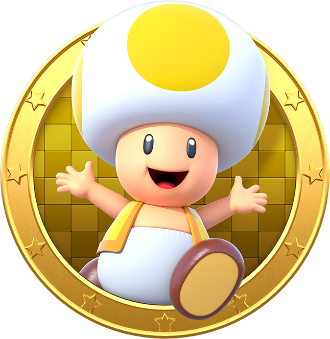 Yellow Toad - Mario Party Star Rush Blue Toad (646x664), Png Download
