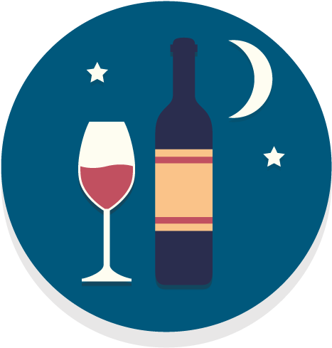 Evening Classes - Wine Glass (600x600), Png Download