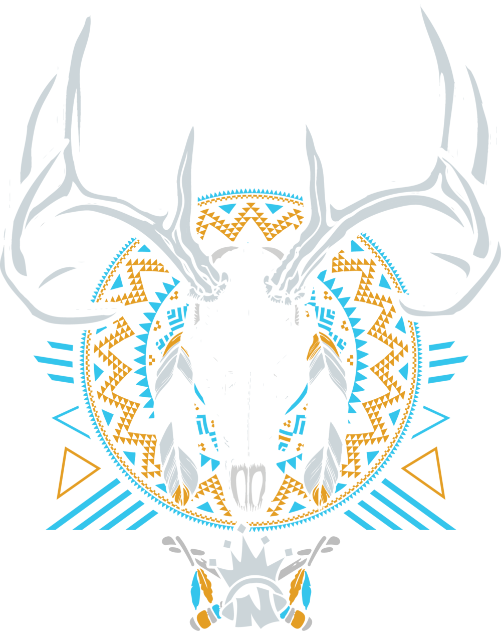 Noize Deer Skull (1000x1258), Png Download