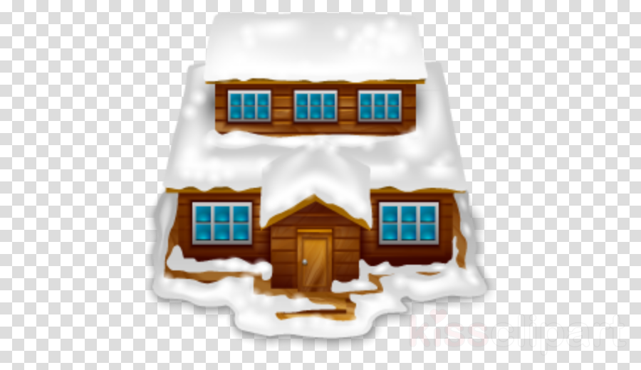 Cartoon House In The Snow Png Clipart Computer Icons - Clip Art (900x520), Png Download