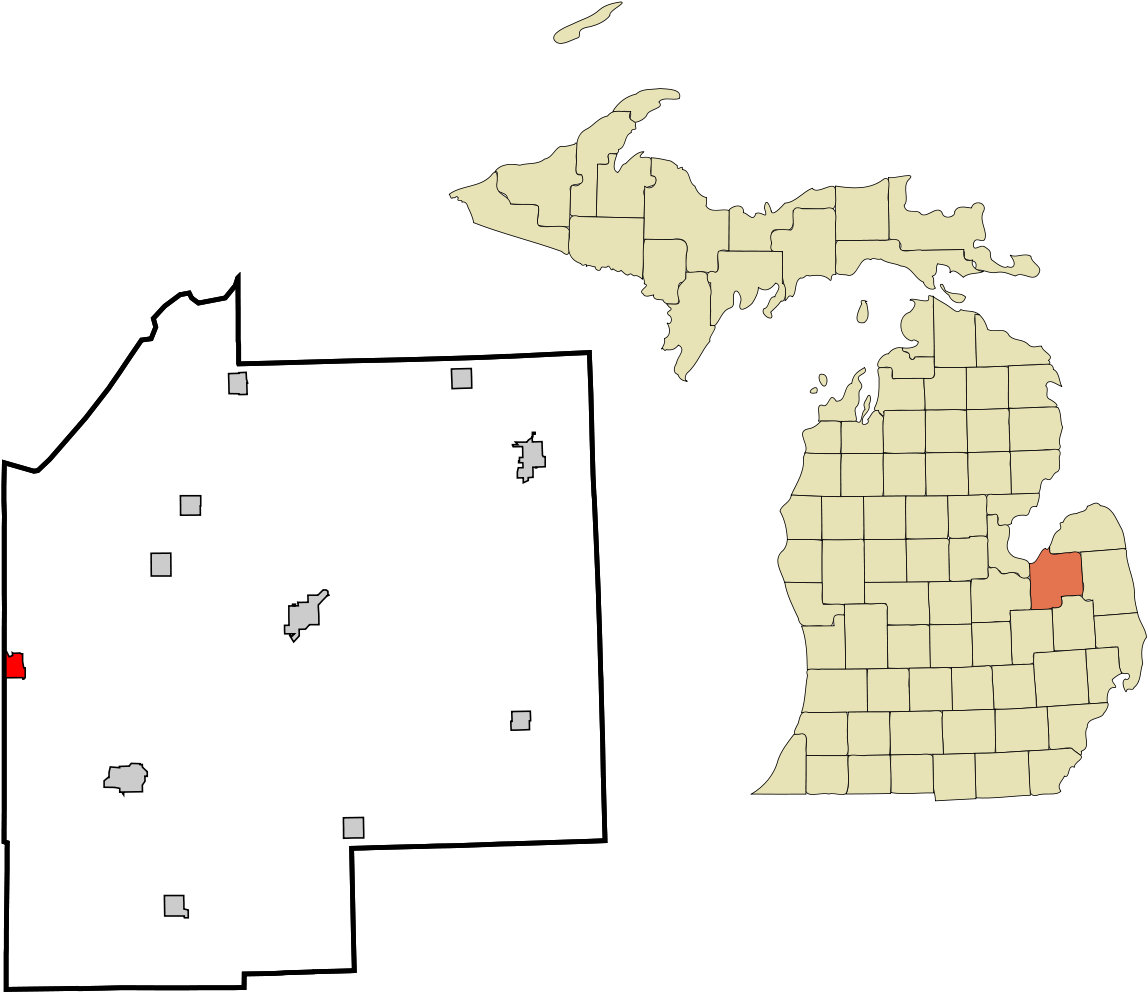 County Michigan (1200x1040), Png Download