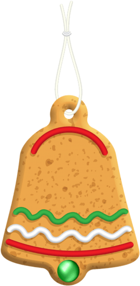 Free Png Christmas Gingerbread Bell Png Png Images (480x964), Png Download