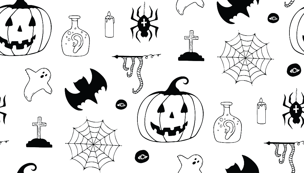 Vector Linear Draft Pumpkin Vector - Dad - O - Lantern - Easy Halloween Costume - Halloween (1024x584), Png Download
