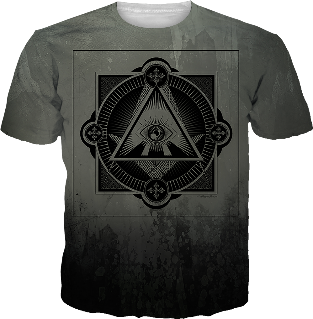 Sequoia Foams Illuminati Grunge All Over Tee - Soccer Shirt Design Ideas (1024x1024), Png Download