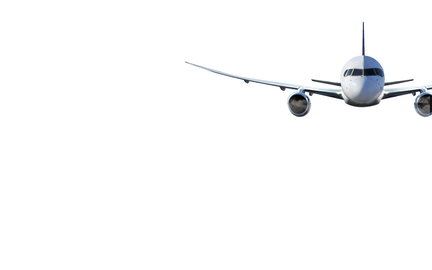 Airplane Psd (1440x899), Png Download