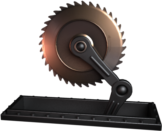 Buzz Saw Blade Png Svg Freeuse Download - Om License Plate (650x650), Png Download