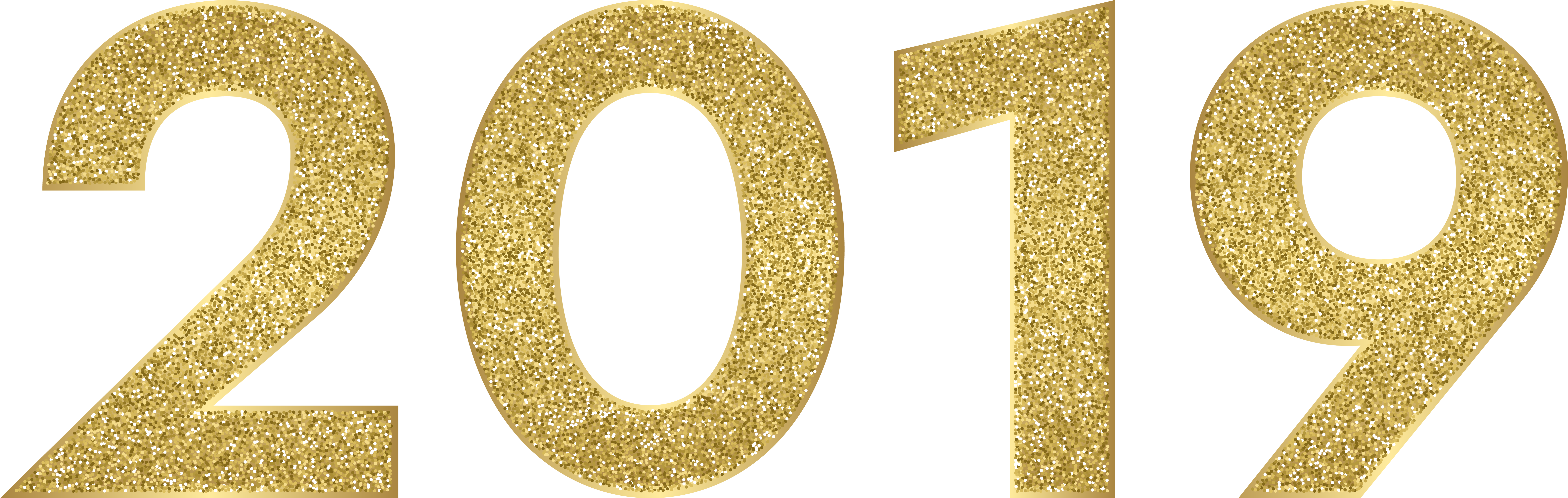 2019 Glitter Png (8000x2627), Png Download