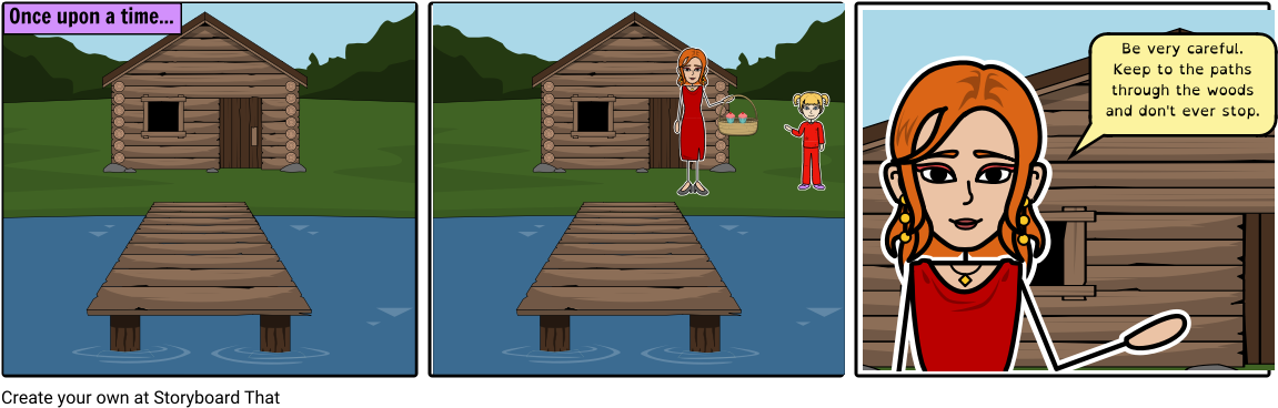 Little Red Riding Hood - Cartoon (1164x385), Png Download