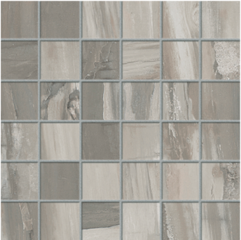 Petrified Wood 2x 2 Mosaic On Gray Natural - Petrified Wood (1000x348), Png Download